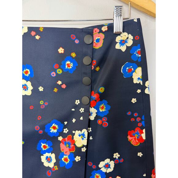 Tory Burch Sport Women’s Printed Tech Twill Golf Skort Navy Pansy Bouquet Sz S - Picture 2 of 12
